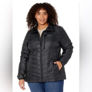 LL BEAN Women's Black PrimaLoft Packaway Quilted Puffer Jacket Plus Size 3X NEW!